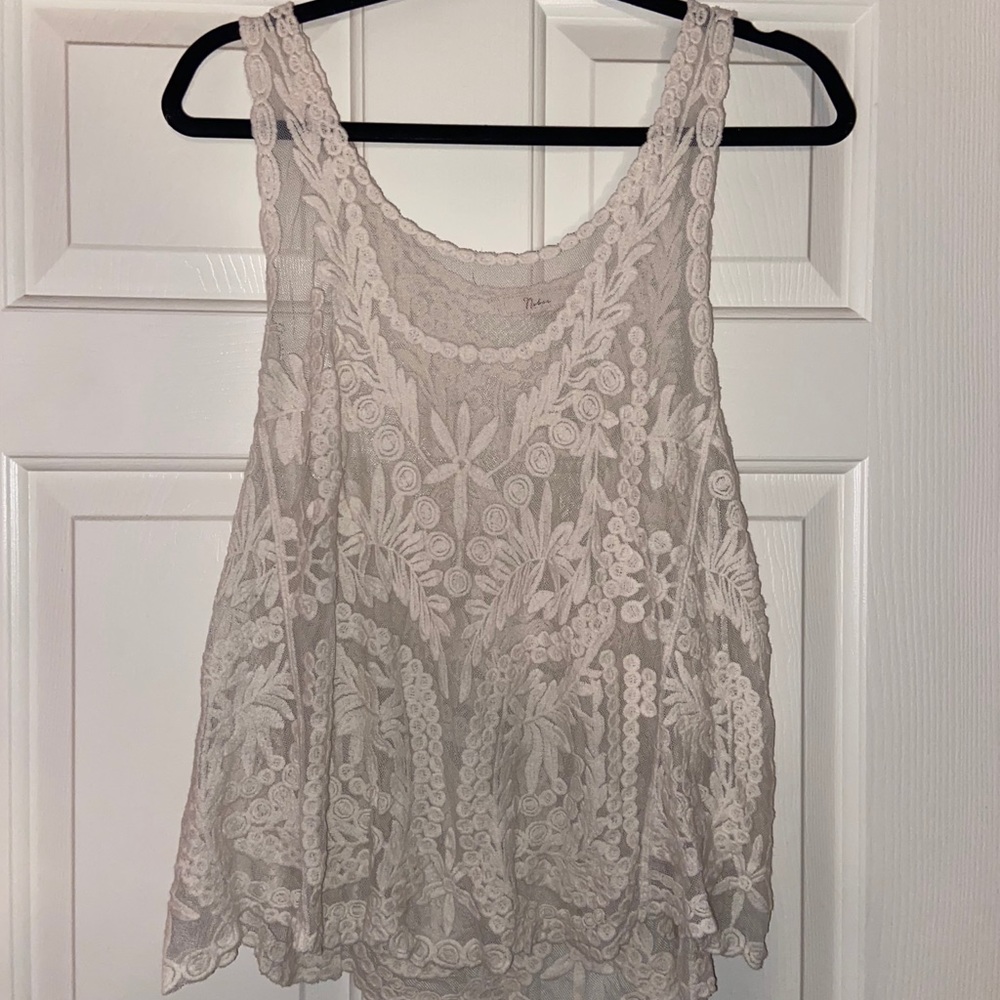 White Sheer Tank Top